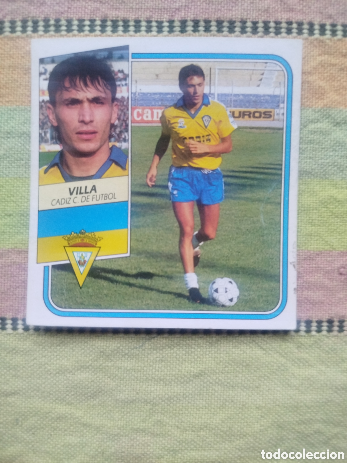 Cromos de f&uacute;tbol: VILLA BAJA CADIZ SIN PEGAR LIGA ESTE 89-90