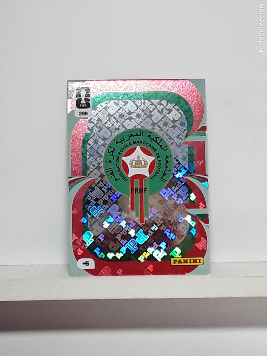 Cromos de f&uacute;tbol: ADRENALYN MUNDIAL 2026 WORLD CUP 26 ALBUM PANINI N 299 MARRUECOS ESCUDO LOGO