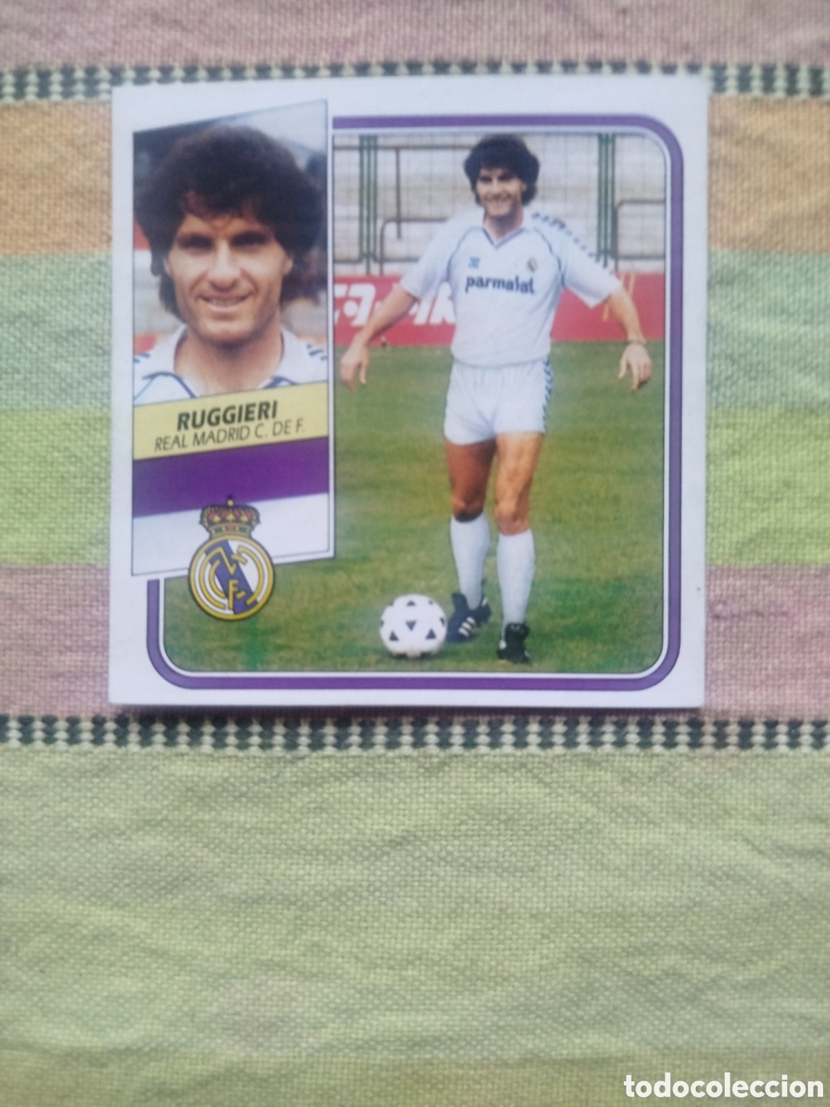 Cromos de f&uacute;tbol: RUGGIERI BAJA REAL MADRID SIN PEGAR LIGA ESTE 89-90