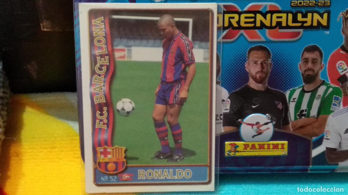 Cromos de f&uacute;tbol: Barcelona -N&ordm; 52 Ronaldo -&Uacute;ltima Hora-Rookie-Mundicromo Las Fichas la Liga de F&uacute;tbol 1996-1997-96-97