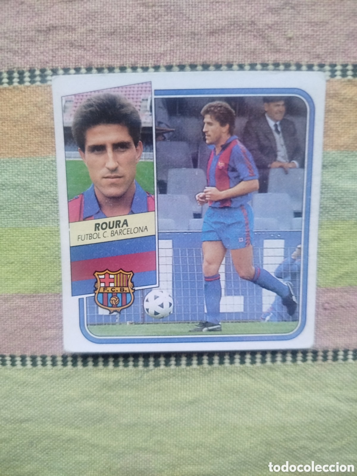 Cromos de f&uacute;tbol: ROURA BAJA BARCELONA SIN PEGAR LIGA ESTE 89-90