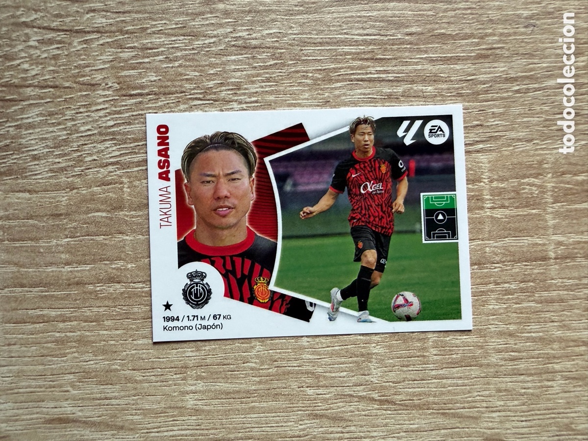 Cromos de f&uacute;tbol: ASANO N&ordm; 14 RCD MALLORCA CROMO COLECCIONES ESTE LALIGA 2024 2025 24 25 ULTIMOS FICHAJES