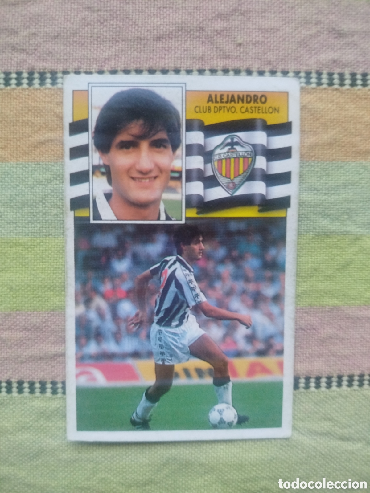 Cromos de f&uacute;tbol: ALEJANDRO BAJA CASTELLON SIN PEGAR LIGA ESTE 90-91