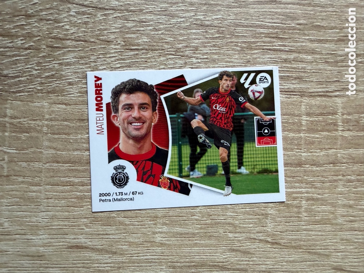 Cromos de f&uacute;tbol: MOREY N&ordm; 6 BIS RCD MALLORCA CROMO COLECCIONES ESTE LALIGA 2024 2025 24 25 COLOCA