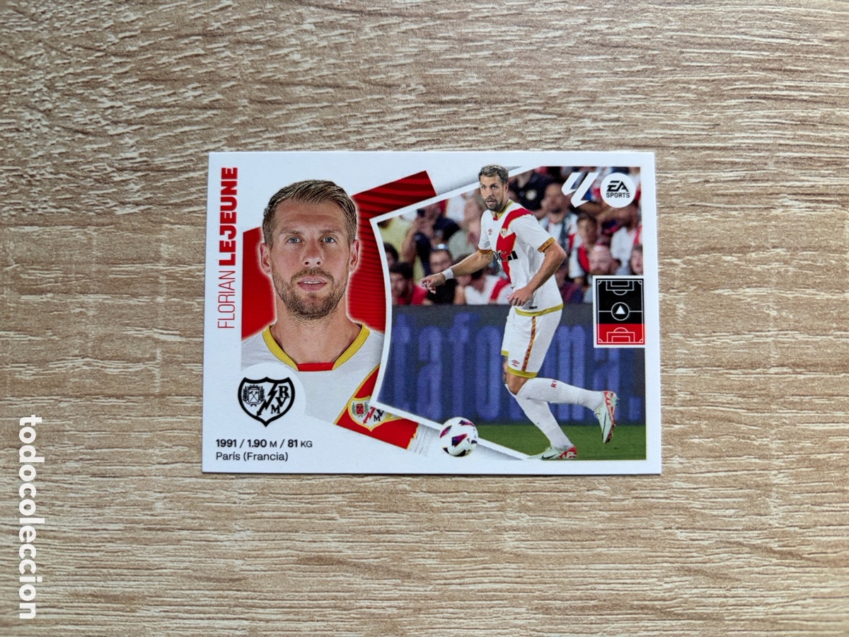Cromos de f&uacute;tbol: LEJEUNE N&ordm; 6 RAYO VALLECANO CROMO COLECCIONES ESTE LALIGA 2024 2025 24 25