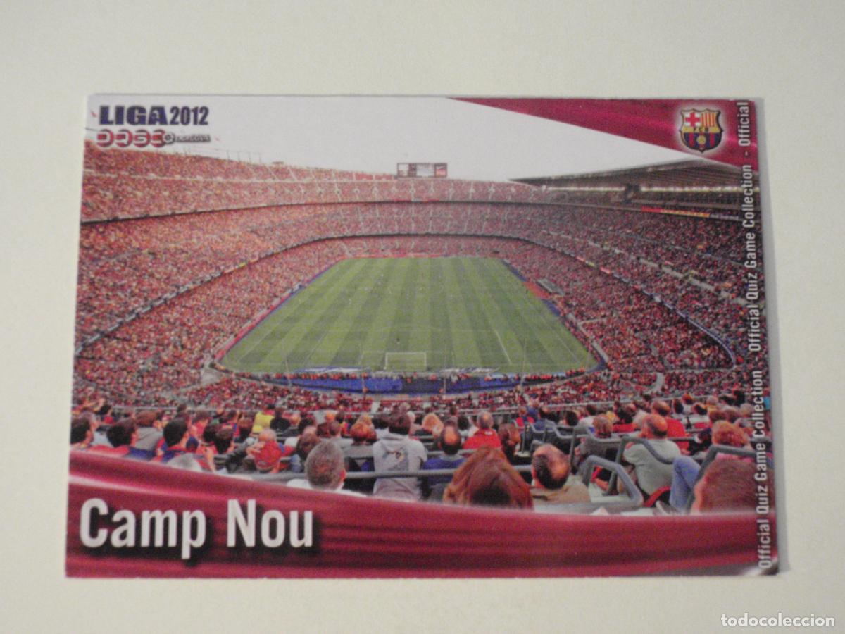 Figurine di Calcio: 2 CAMP NOU - FC Barcelona Mate. LAS FICHAS QUIZ DE LA LIGA 2011 2012 MUNDICROMO 11 12