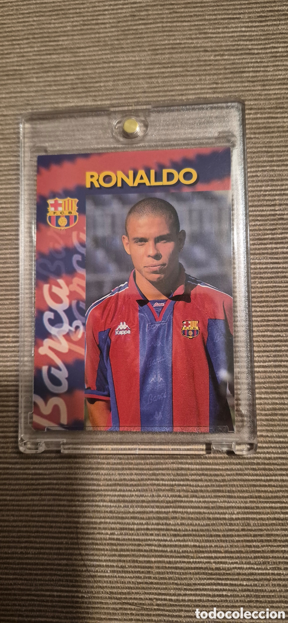 Fu&szlig;ball-Sticker: CROMO RONALDO NAZARIO BARCELONA