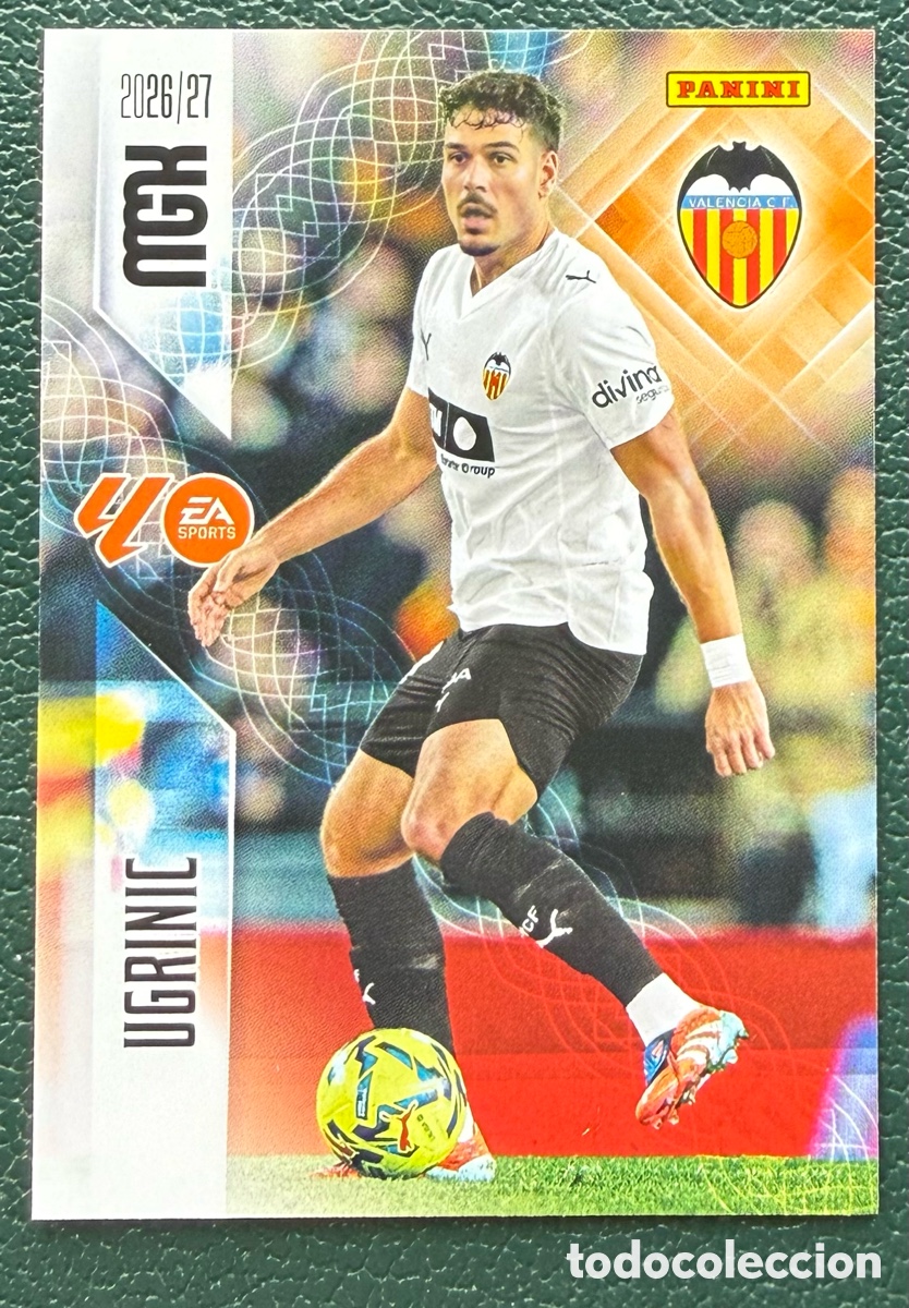 Cartes &agrave; collectionner de Football: 356 UGRINIC VALENCIA CF FICHAS ALBUM MEGACRACKS 2026 2027 MGK 26 27