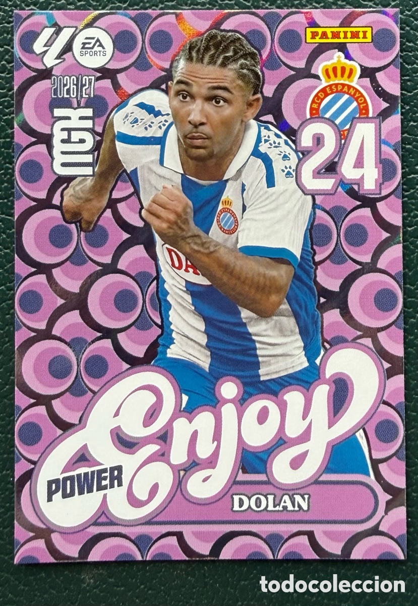 Cromos de f&uacute;tbol: 382P / 382 P DOLAN RCD ESPANYOL ENJOY POWER FICHAS ALBUM MEGACRACKS 2026 2027 MGK 26 27