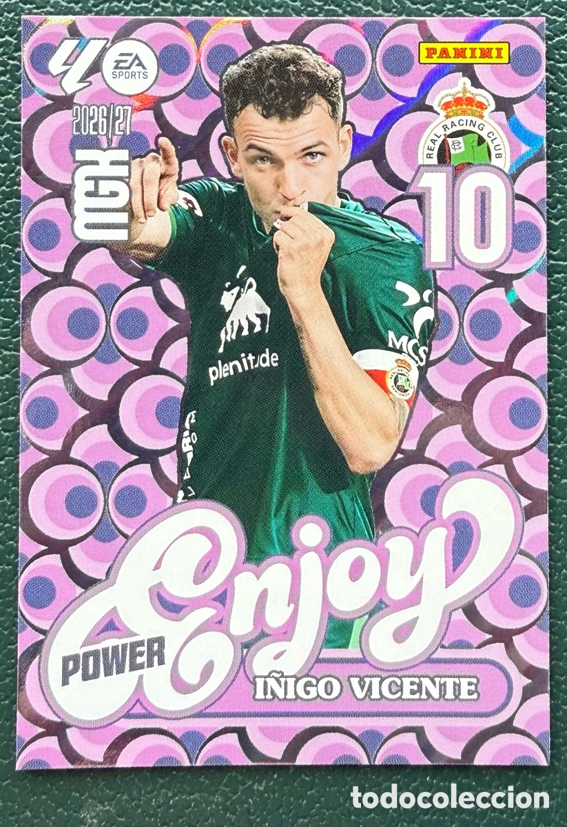 Figurine di Calcio: 383P / 383 P I&Ntilde;IGO VICENTE RACING DE SANTANDER ENJOY POWER FICHAS ALBUM MEGACRACKS 2026 2027 26 27