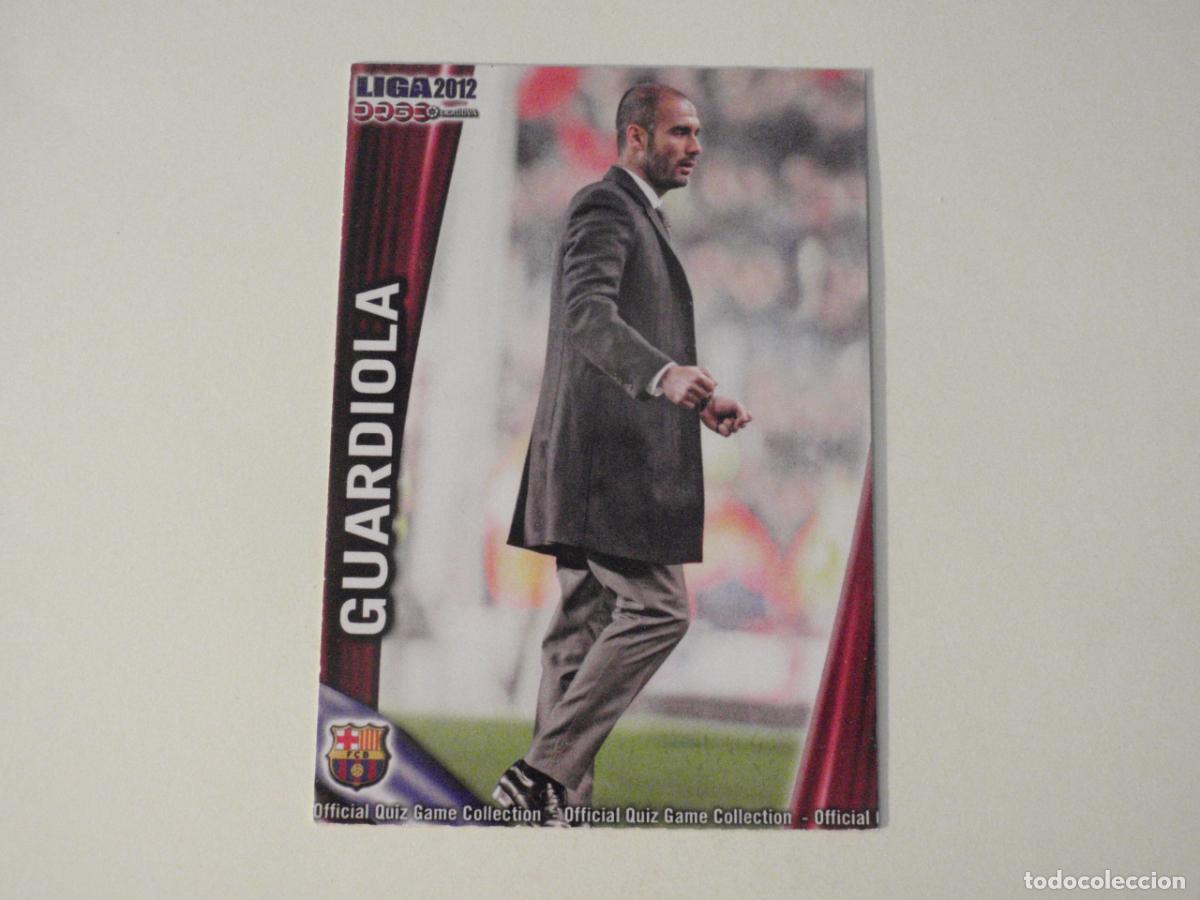 Cromos de f&uacute;tbol: 3 Guardiola - FC Barcelona. LAS FICHAS QUIZ DE LA LIGA 2011 2012 MUNDICROMO 11 12