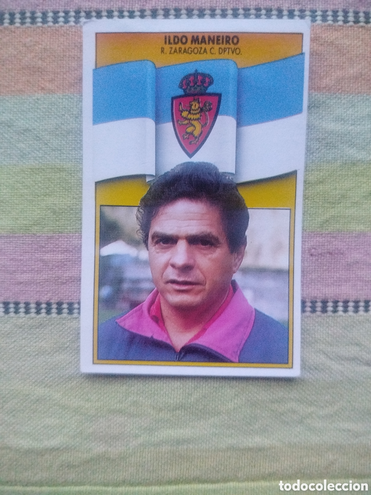 Cromos de f&uacute;tbol: ILDO MANEIRO ENTRENADOR ZARAGOZA LIGA ESTE 90-91 RECUPERADO