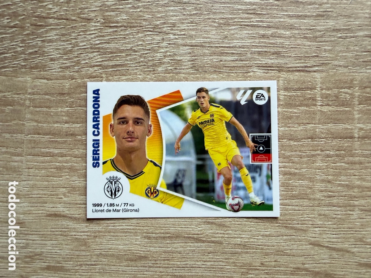 Football Stickers: SERGI CARDONA N&ordm; 13 VILLARREAL CF CROMO COLECCIONES ESTE LALIGA 2024 2025 24 25 ULTIMOS FICHAJES