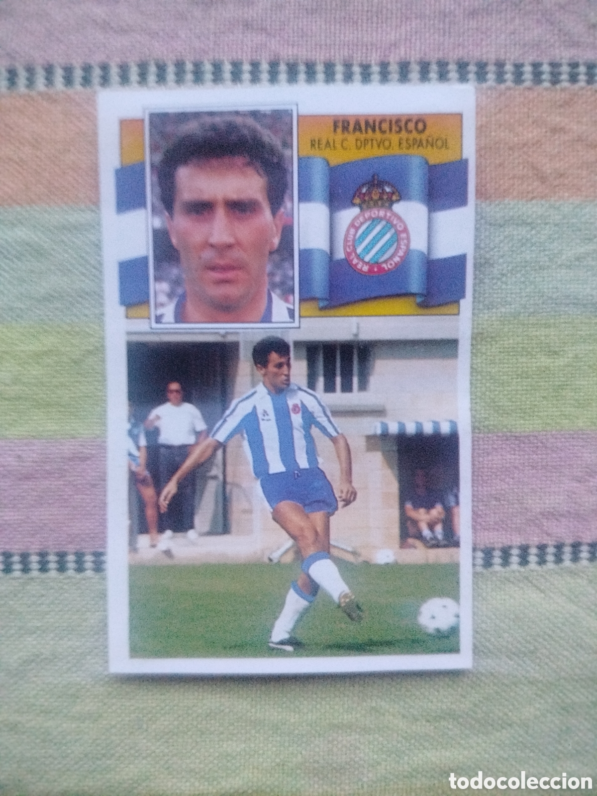 Cromos de f&uacute;tbol: FRANCISCO ESPA&Ntilde;OL COLOCA LIFA ESTE 90-91 RECUPERADO