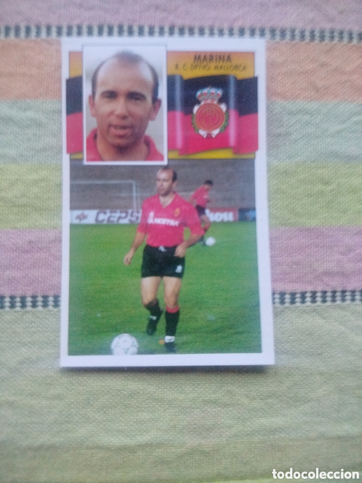 Cromos de f&uacute;tbol: MARINA COLOCA MALLORCA LIGA ESTE 90--91 RECUPERADO