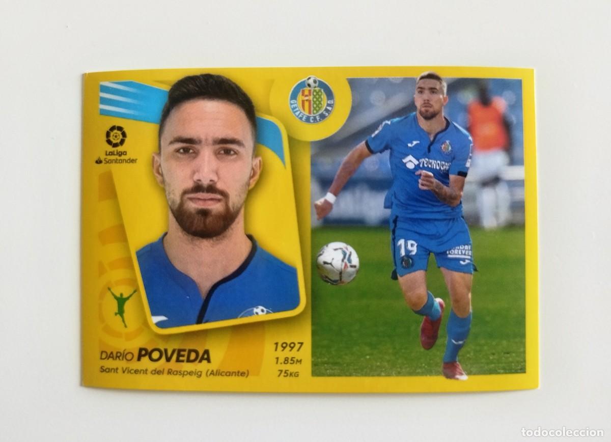 Cromos de f&uacute;tbol: Poveda 18 SIN PEGAR NUNCA PEGADO Getafe CF Liga Ediciones Este 90 91 / 1990 1991