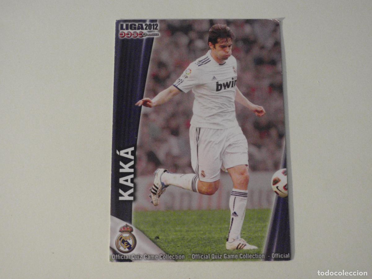 Cromos de f&uacute;tbol: 44 KAKA (Real Madrid) LAS FICHAS QUIZ DE LA LIGA 2011 2012 MUNDICROMO 11 12