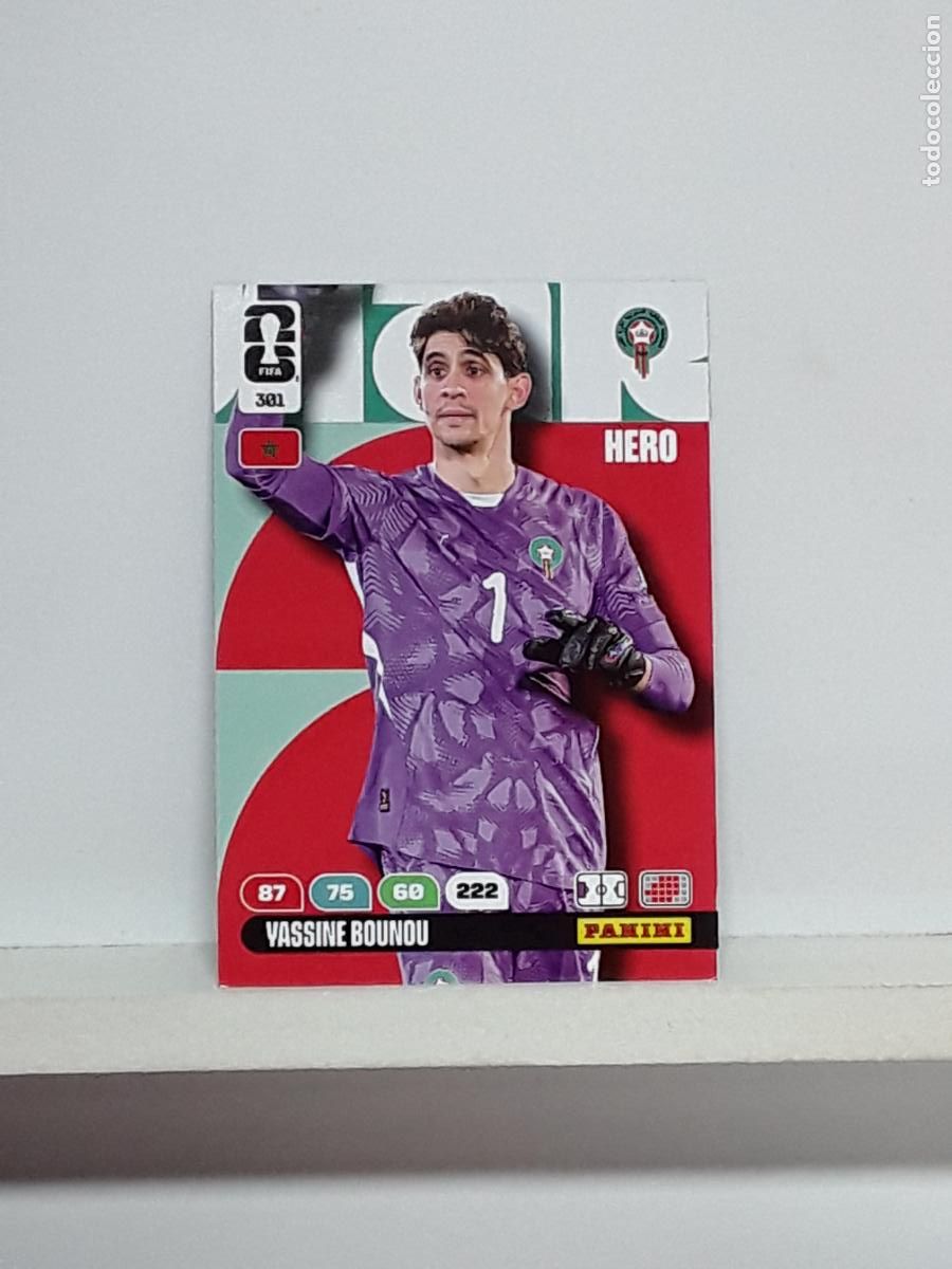 Cromos de f&uacute;tbol: ADRENALYN MUNDIAL 2026 WORLD CUP 26 ALBUM PANINI N 301 MARRUECOS YASSINE BOUNOU