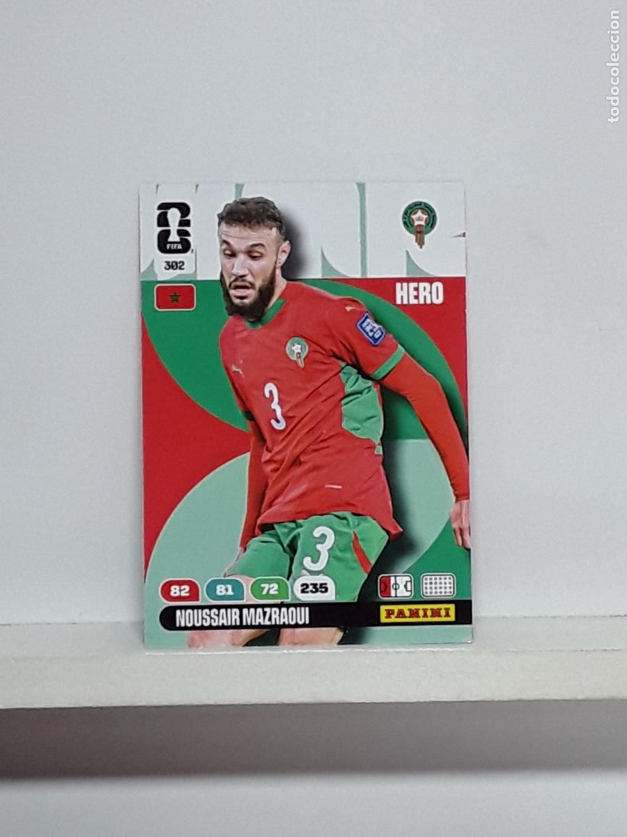 Cromos de f&uacute;tbol: ADRENALYN MUNDIAL 2026 WORLD CUP 26 ALBUM PANINI N 302 MARRUECOS NOUSSAIR MAZRAOUI