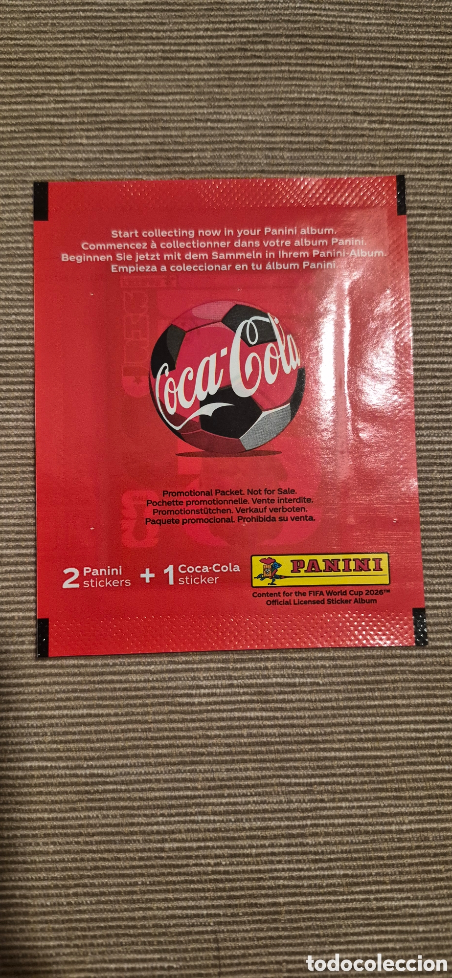 Cromos de f&uacute;tbol: SOBRE DE COCA-COLA SIN ABRIR