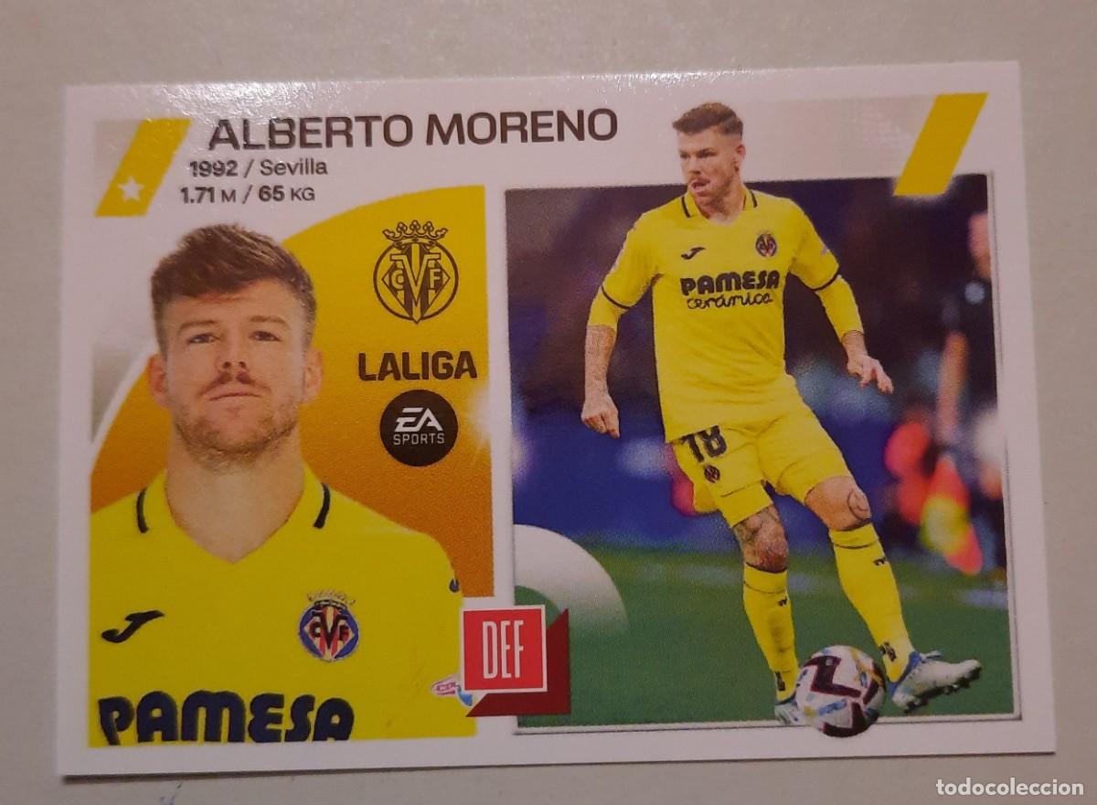 Cromos de f&uacute;tbol: N&deg;9 Alberto Moreno, Villareal CF 2023-24