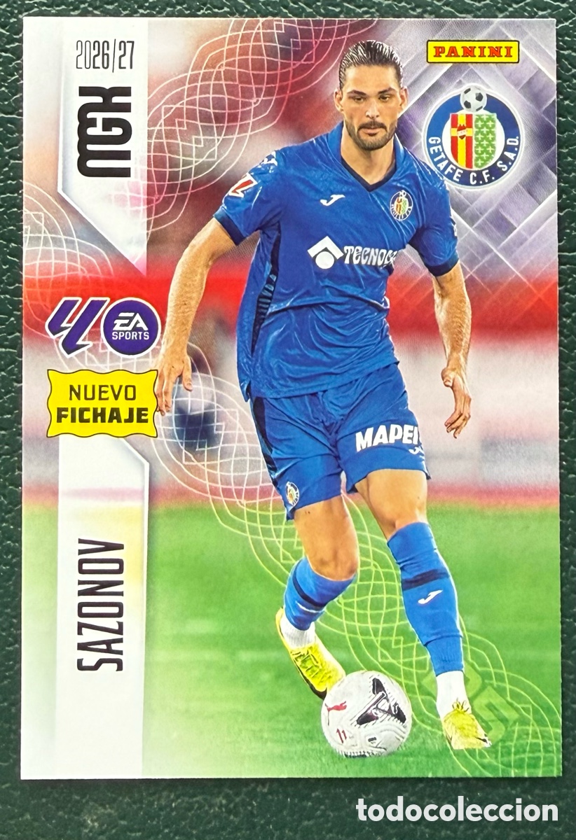 Cartes &agrave; collectionner de Football: 457 SAZONOV GETAFE CF FICHAS ALBUM MEGACRACKS 2026 2027 MGK 26 27