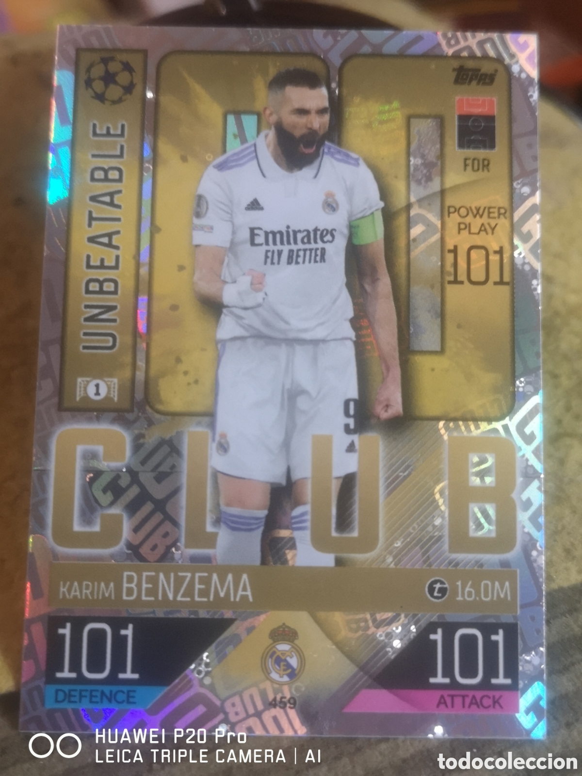Cartes &agrave; collectionner de Football: MATCH ATTAX 2022 2023 / 2022 23 TOPPS CHAMPIONS 459 CLUB 100 KARIM BENZEMA REAL MADRID