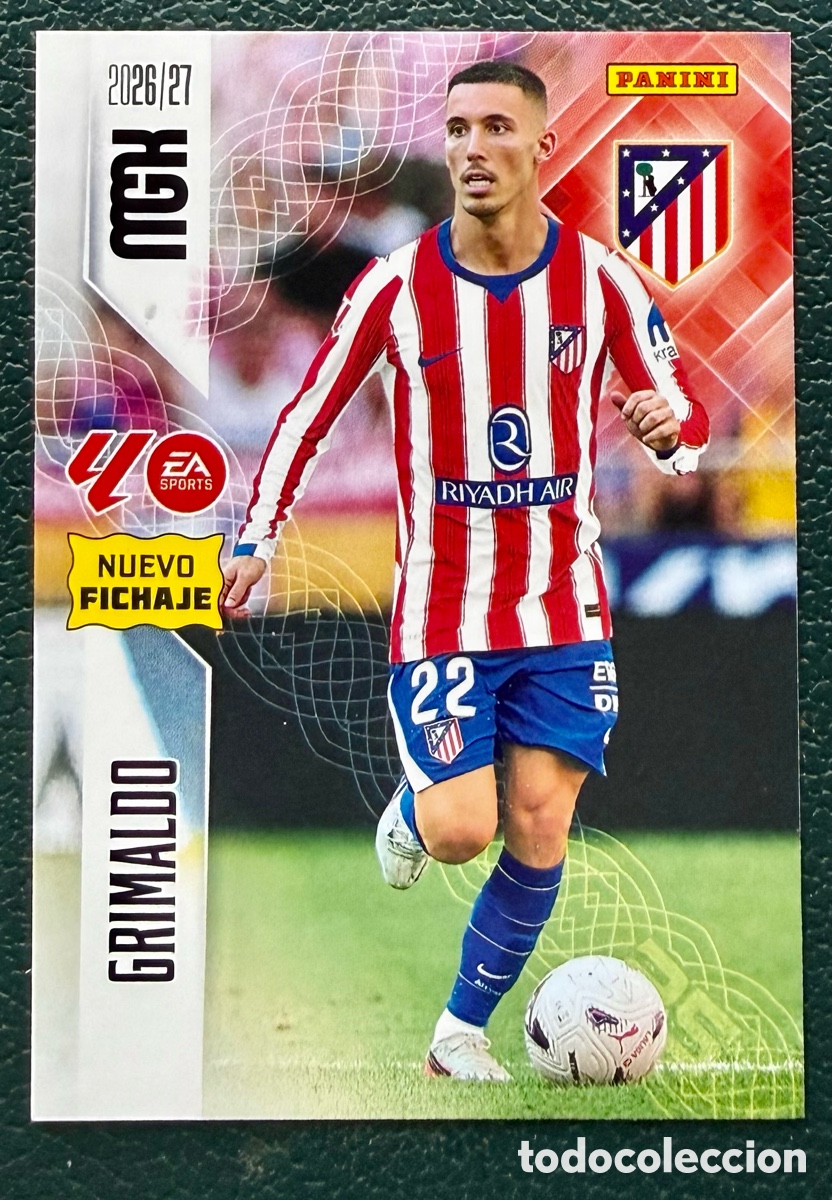 Cartes &agrave; collectionner de Football: 459 GRIMALDO ATLETICO DE MADRID FICHAS ALBUM MEGACRACKS 2026 2027 MGK 26 27