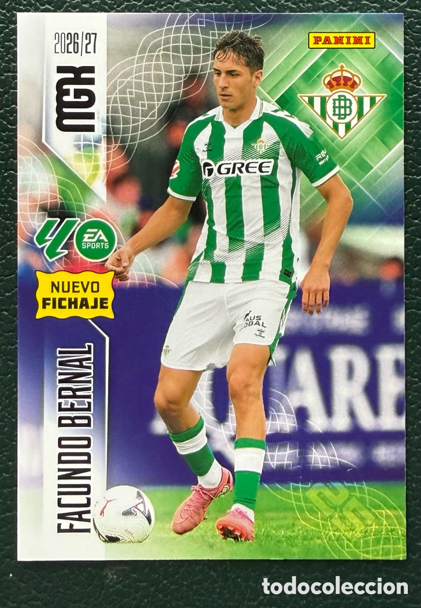 Fu&szlig;ball-Sticker: 484 FACUNDO BERNAL REAL BETIS FICHAS ALBUM MEGACRACKS 2026 2027 MGK 26 27