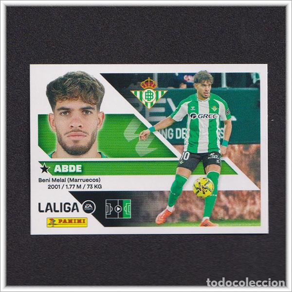 Cromos de f&uacute;tbol: LIGA ESTE 2026 2027 26 27 PANINI ABDE 20 BETIS COLECCI&Oacute;N ALBUM 1&ordf; EDICI&Oacute;N