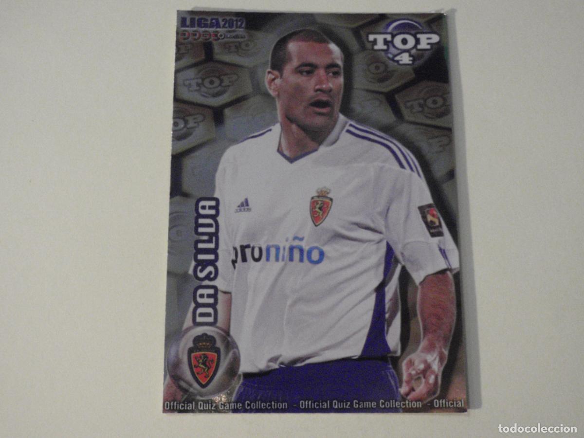 Cromos de f&uacute;tbol: 565 DA SILVA Zaragoza TOP 4 BRILLO AMARILLO. LAS FICHAS QUIZ DE LA LIGA 2011 2012 MUNDICROMO 11 12