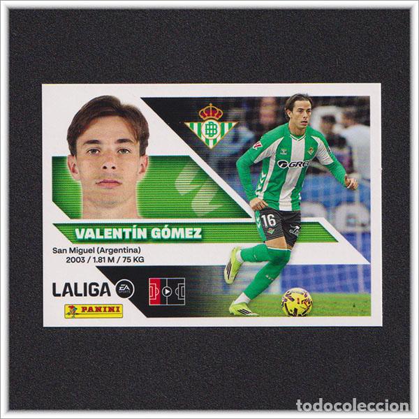 Cromos de f&uacute;tbol: LIGA ESTE 2026 2027 26 27 PANINI VALENTIN GOMEZ 9 BETIS COLECCI&Oacute;N ALBUM 1&ordf; EDICI&Oacute;N