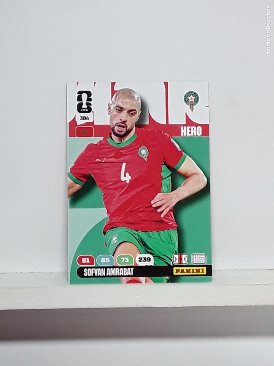 Cromos de f&uacute;tbol: ADRENALYN MUNDIAL 2026 WORLD CUP 26 ALBUM PANINI N 304 MARRUECOS SOFYAN AMRABAT