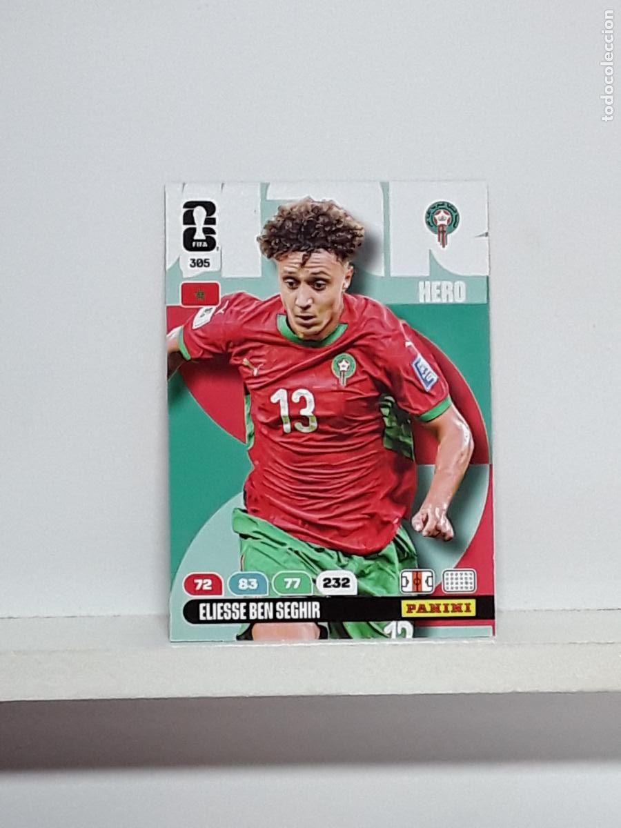 Cromos de f&uacute;tbol: ADRENALYN MUNDIAL 2026 WORLD CUP 26 ALBUM PANINI N 305 MARRUECOS ELIESSE BEN SEGHIR