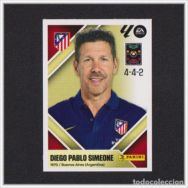 Cromos de f&uacute;tbol: LIGA ESTE 2026 2027 26 27 PANINI DIEGO PABLO SIMEONE 2 ATL&Eacute;TICO MADRID COLECCI&Oacute;N ALBUM 1&ordf; EDICI&Oacute;N