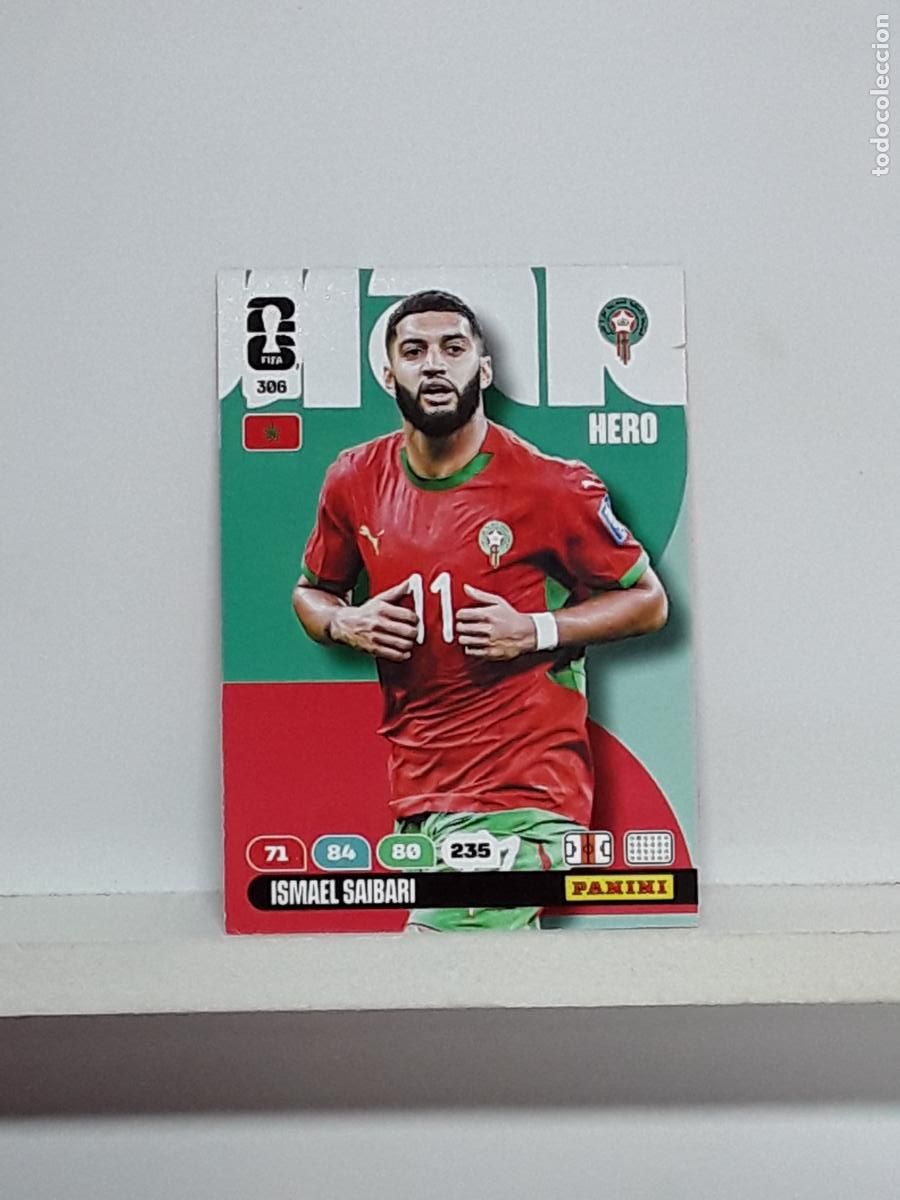 Cromos de f&uacute;tbol: ADRENALYN MUNDIAL 2026 WORLD CUP 26 ALBUM PANINI N 306 MARRUECOS ISMAEL SAIBARI