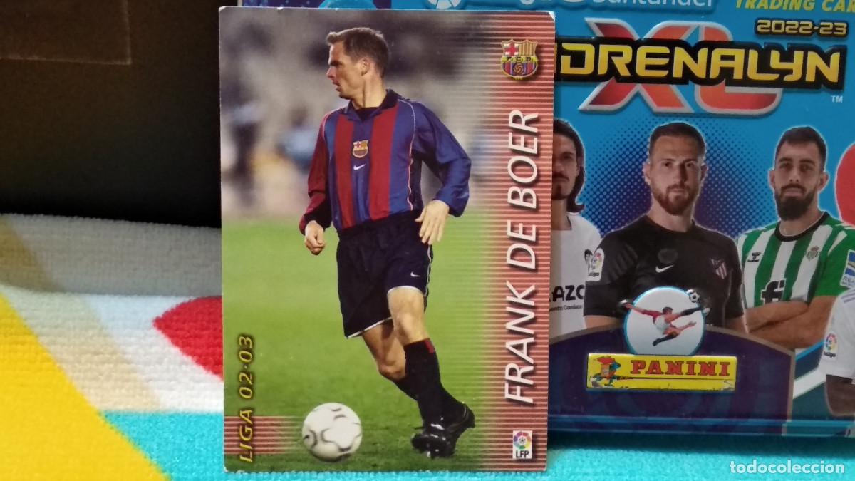 Cromos de f&uacute;tbol: 60 FRANK DE BOER - F.C. BARCELONA LIGA 2002 2003 02 03 MEGAFICHAS PANINI