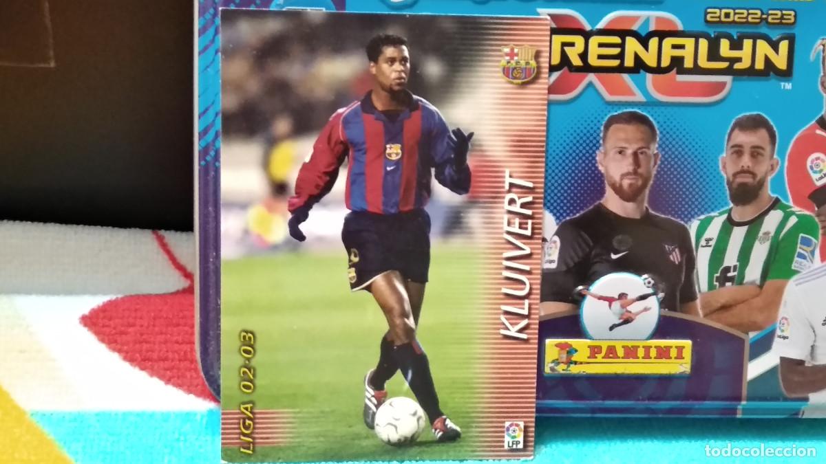 Cromos de f&uacute;tbol: 72 KLUIVERT - F.C. BARCELONA LIGA 2002 2003 02 03 MEGAFICHAS PANINI