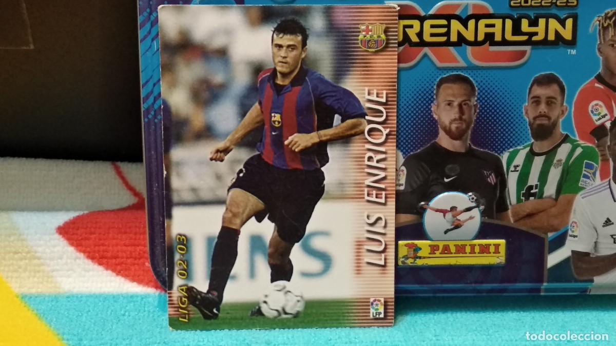 Cromos de f&uacute;tbol: 68 LUIS ENRIQUE - F.C. BARCELONA LIGA 2002 2003 02 03 MEGAFICHAS PANINI