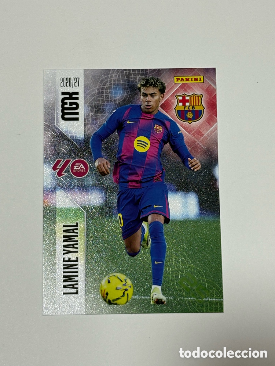Cromos de f&uacute;tbol: Lamine Yamal 89 Base Megacracks 26 27 2026 2027 Panini Rookie Barcelona