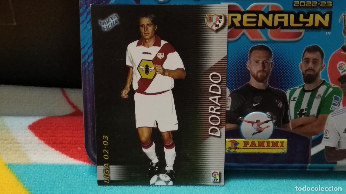 Cromos de f&uacute;tbol: 237 BIS DORADO - RAYO VALLECANO NUEVA FICHA LIGA 2002 2003 02 03 MEGAFICHAS PANINI