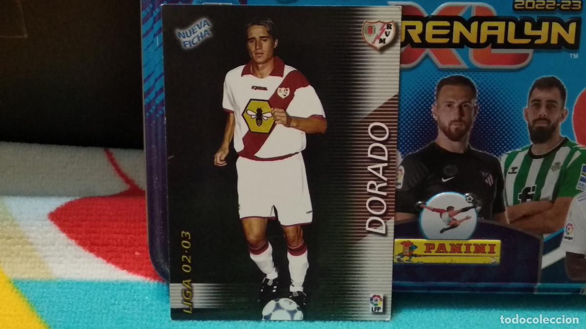 Cromos de f&uacute;tbol: 237 BIS DORADO - RAYO VALLECANO NUEVA FICHA LIGA 2002 2003 02 03 MEGAFICHAS PANINI