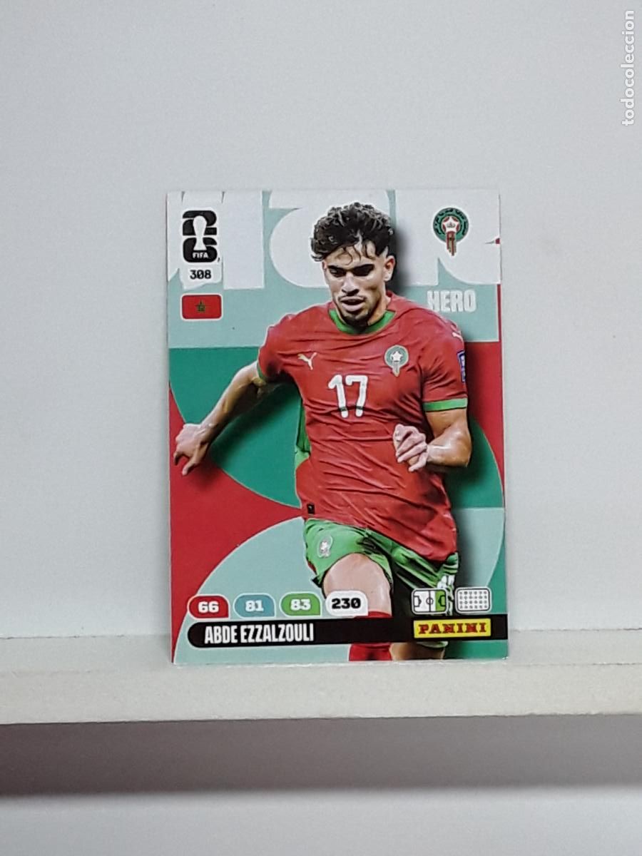 Cromos de f&uacute;tbol: ADRENALYN MUNDIAL 2026 WORLD CUP 26 ALBUM PANINI N 308 MARRUECOS ABDE EZZALZOULI