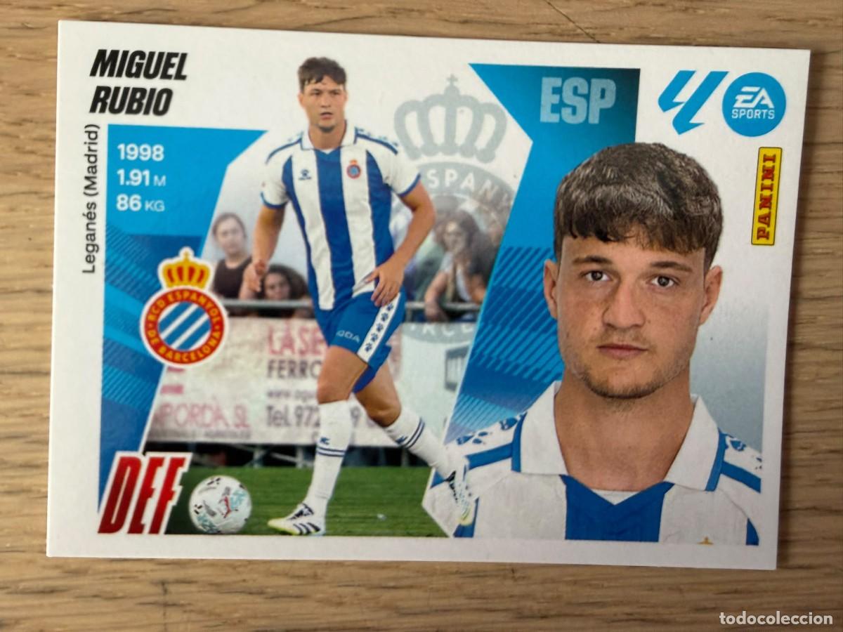 Cromos de f&uacute;tbol: FICHAJE 7 MIGUEL RUBIO ESPANYOL 25 26 2025 2026 LIGA EA SPORTS COLECCIONES ESTE SIN PEGAR