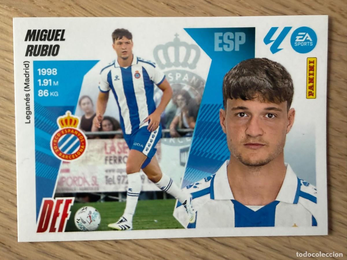 Cromos de f&uacute;tbol: FICHAJE 7 MIGUEL RUBIO ESPANYOL 25 26 2025 2026 LIGA EA SPORTS COLECCIONES ESTE SIN PEGAR