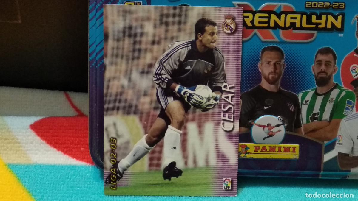Cromos de f&uacute;tbol: 147 CESAR - REAL MADRID LIGA 2002 2003 02 03 MEGAFICHAS PANINI