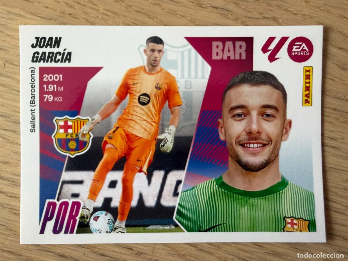 Cromos de f&uacute;tbol: FICHAJE 8 JOAN GARCIA BARCELONA 25 26 2025 2026 LIGA EA SPORTS COLECCIONES ESTE SIN PEGAR