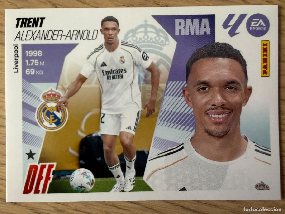 Cromos de f&uacute;tbol: FICHAJE 9 TRENT REAL MADRID 25 26 2025 2026 LIGA EA SPORTS COLECCIONES ESTE SIN PEGAR