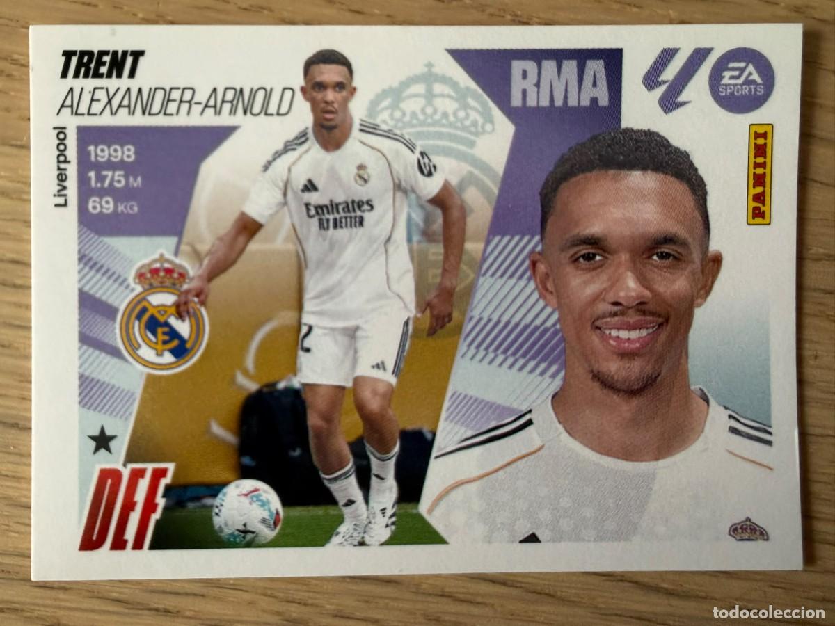 Cromos de f&uacute;tbol: FICHAJE 9 TRENT REAL MADRID 25 26 2025 2026 LIGA EA SPORTS COLECCIONES ESTE SIN PEGAR