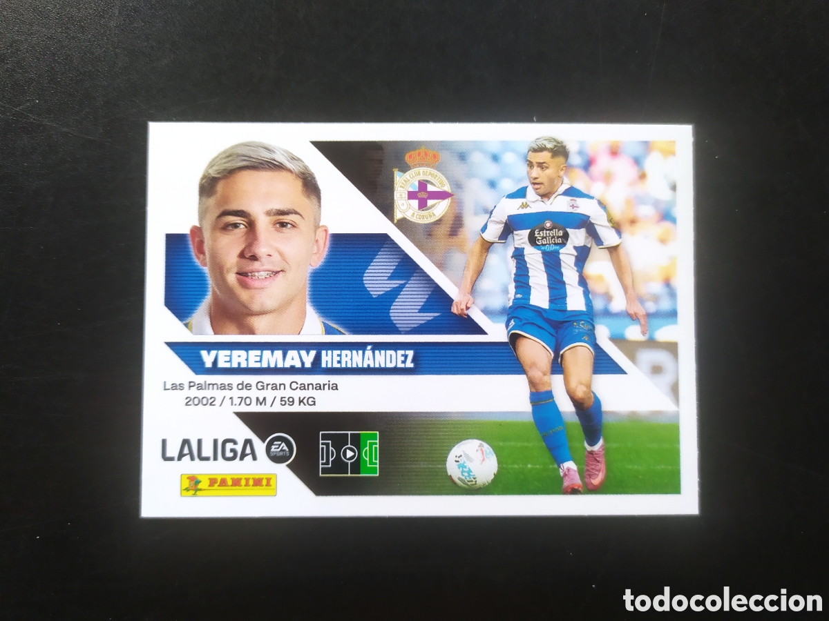 Cromos de f&uacute;tbol: Liga este 2026 2027 26 27 panini Yeremay n&deg; 18 Deportivo Coru&ntilde;a